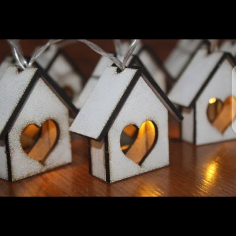 House Fairy Light ( 10 Houses 5ft Length )