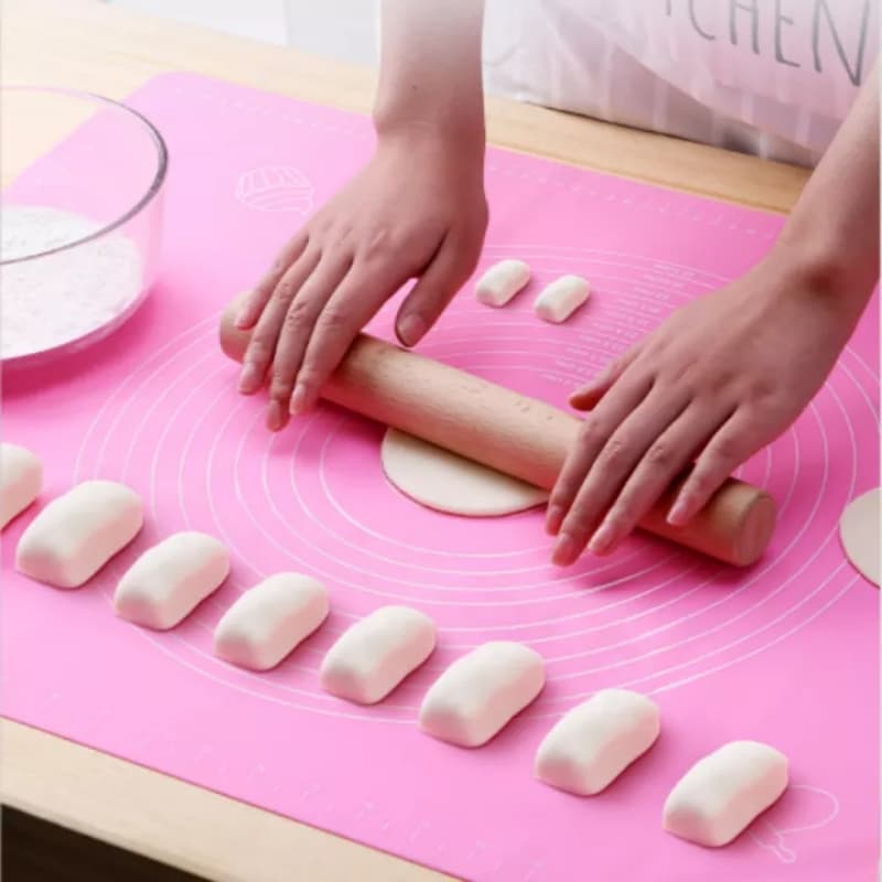 Non-Stick Silicone Baking Mat With Measurements Heat Resistant Cookie Sheet