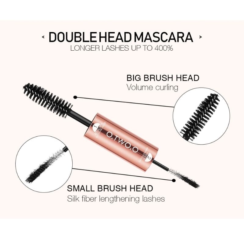 O.TWO.O Rose Gold 2 in 1 Mascara