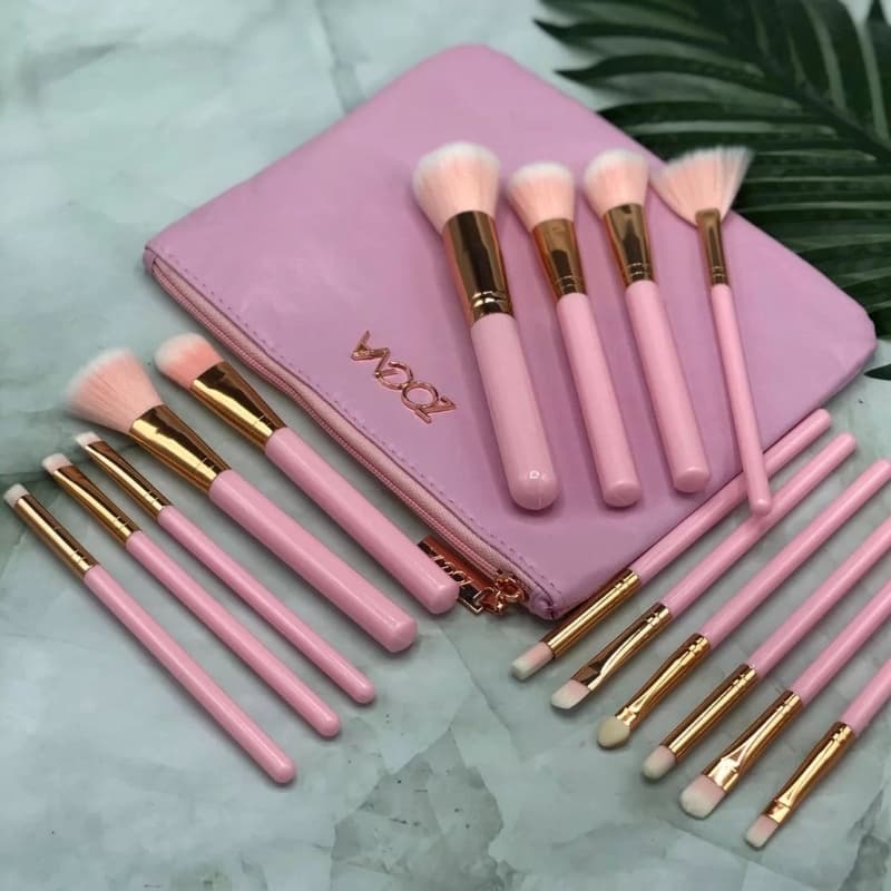 Zoeva 15 pcs brush set 4 Colors