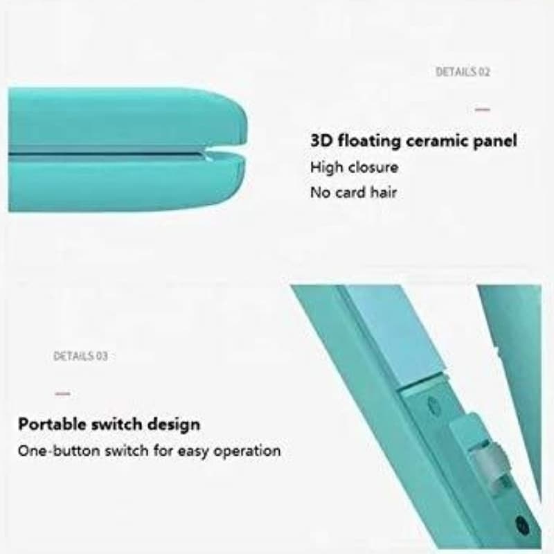 Mini portable hair straightener