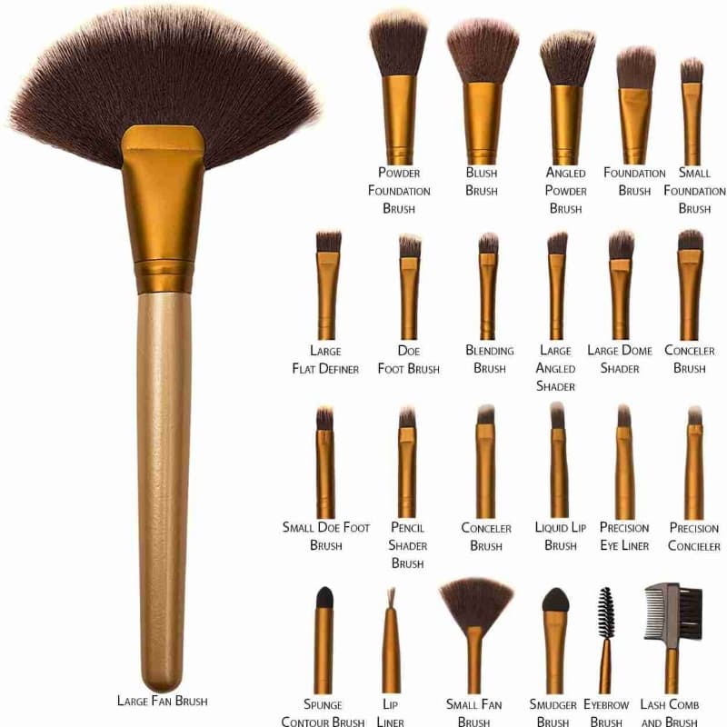 Naked's 24 Professional Makeup Brushes Set with Kit Pouch