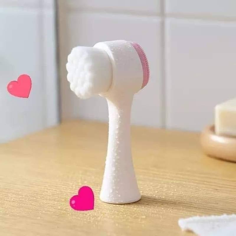 Jade Roller & Facial Cleansing Brush 2-in-1