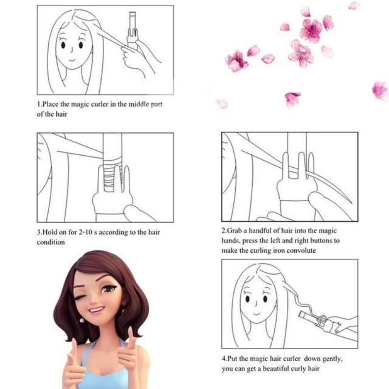 High quality professional salon ceramic automatic curling iron