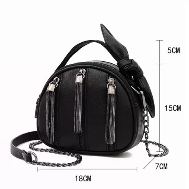 Leather Tassel Crossbody Bags