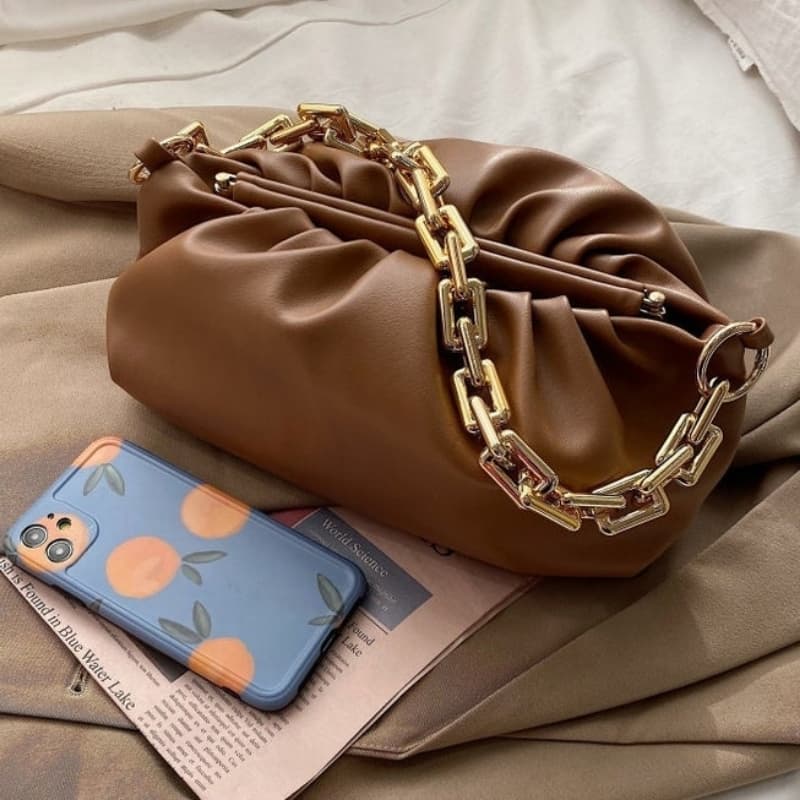 Gold Chain Pouch Bag