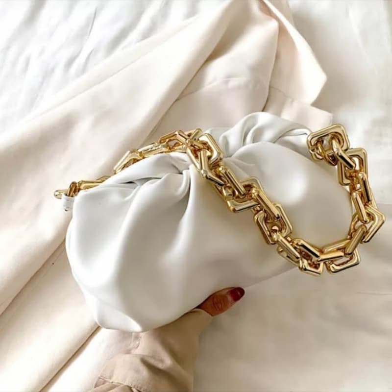 Gold Chain Pouch Bag