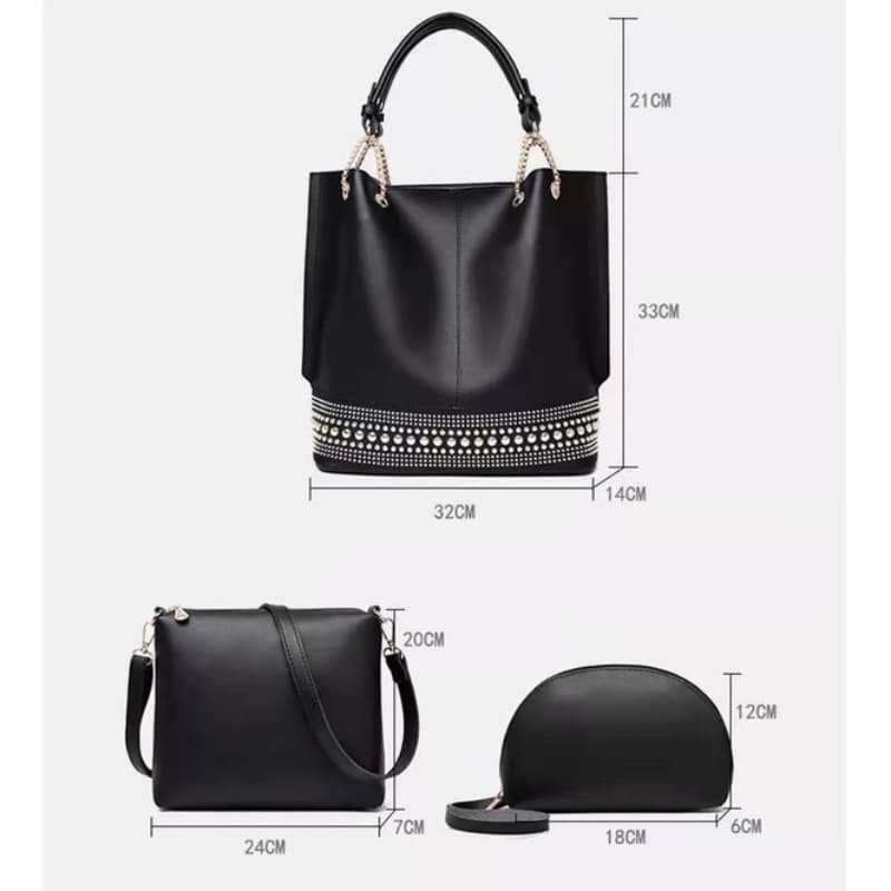 3 pcs Leather Handbag for Women