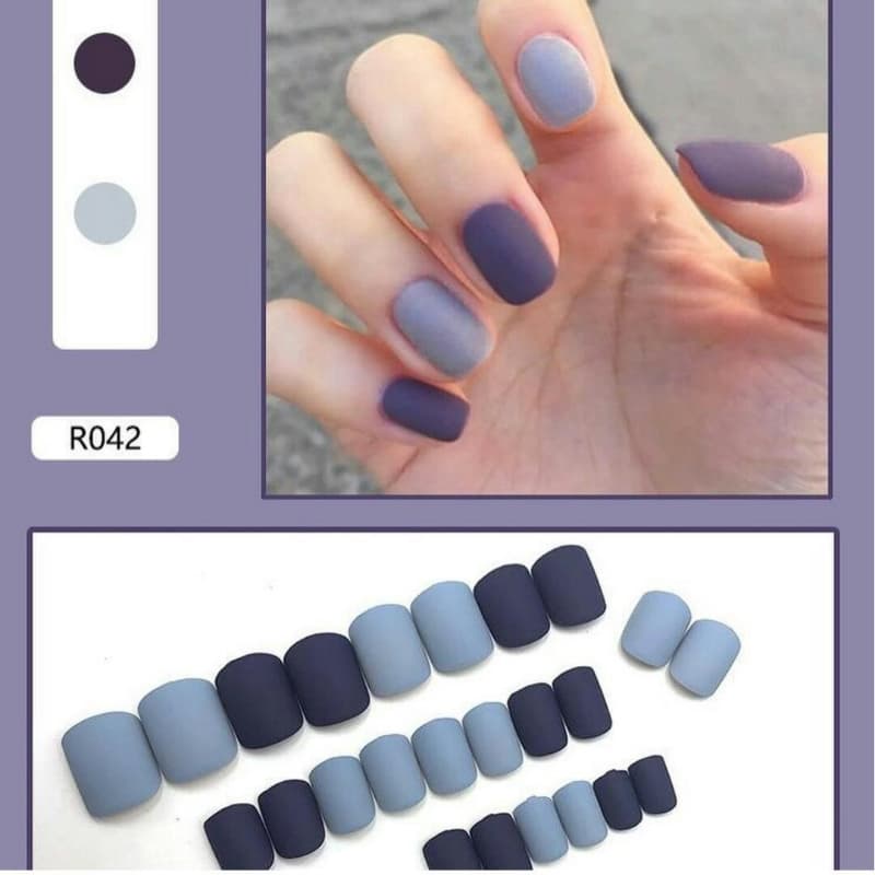 24 Pcs Cute Fake Nails Set