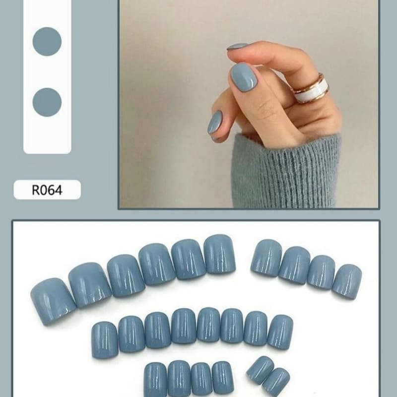 24 Pcs Cute Fake Nails Set