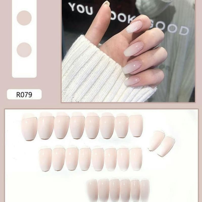24 Pcs Cute Fake Nails Set