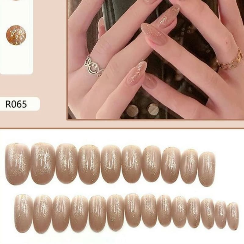 24 Pcs Cute Fake Nails Set