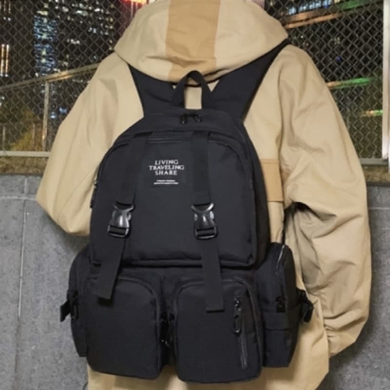 Buckle Large Capacity Backpack