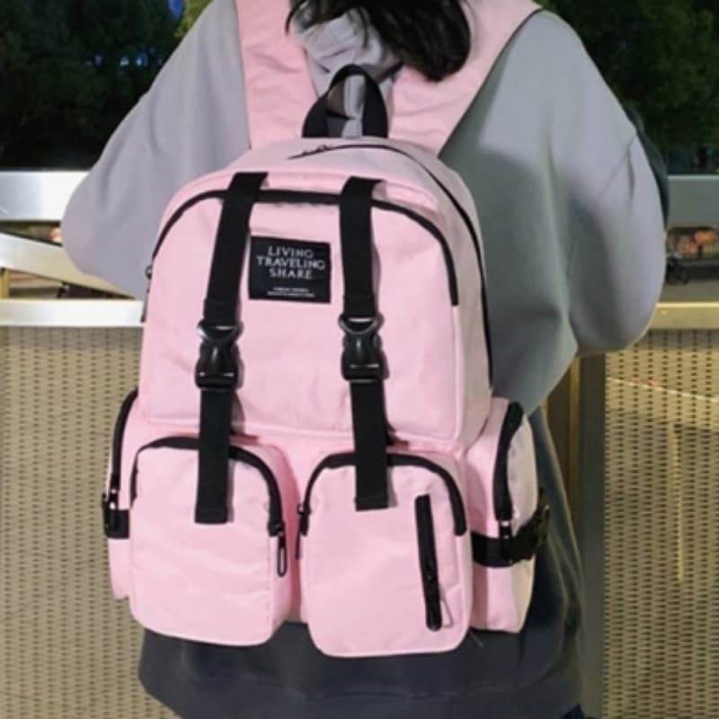 Buckle Large Capacity Backpack