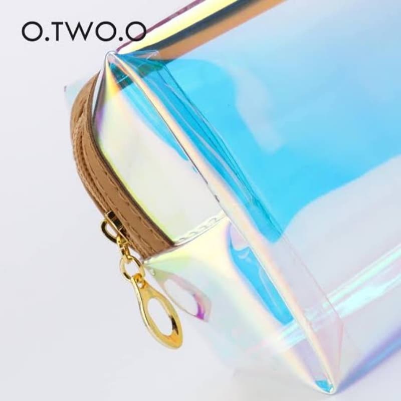 O.TWO.O Transparent Holographic Cosmetic Bag