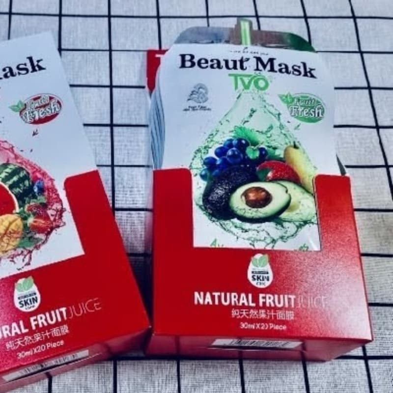 Antioxidant restorative face mask with TVO Avocado and Grapes juice, 30 ml