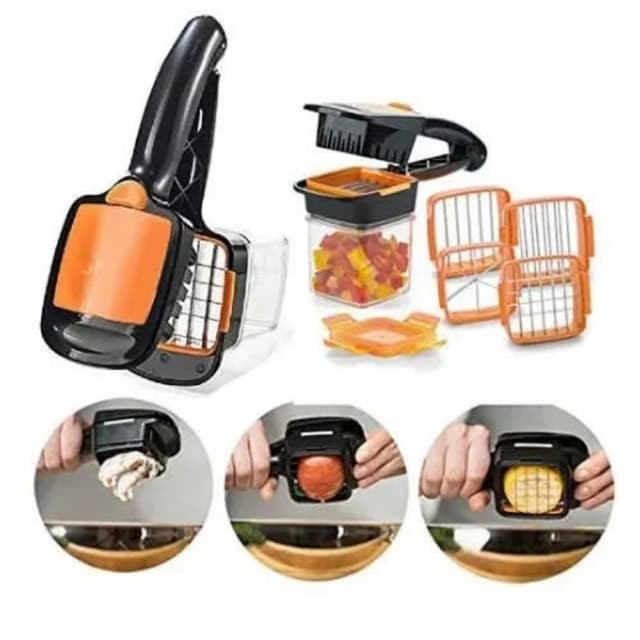 5 in 1 Multifunctional Quick Stainless Food Fruit Vegetable Cutter/