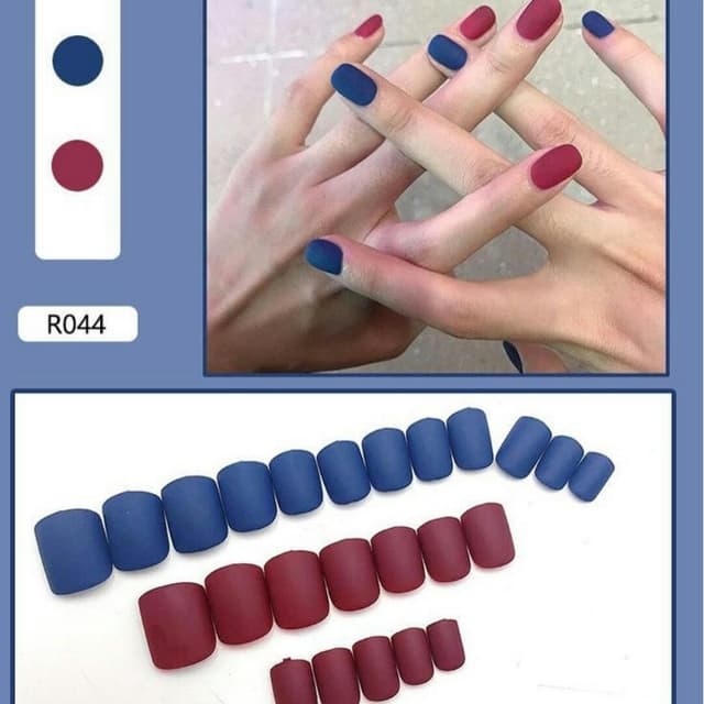 24 Pcs Cute Fake Nails Set